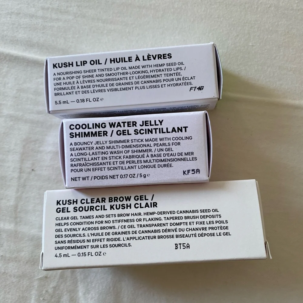 Milk bundle new with box: cooling jelly shimmer, kush brow gel & sheer lip oil - Picture 2 of 5